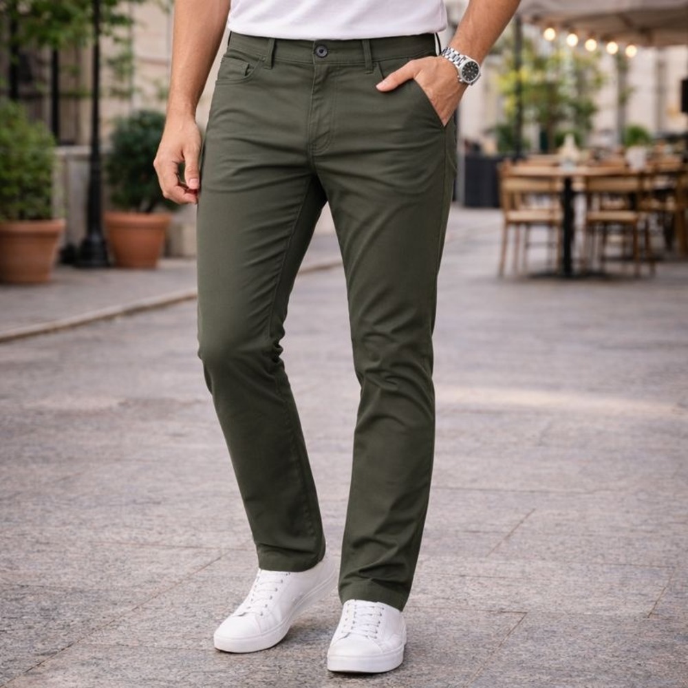Public Rec Gamechanger 5 Pocket Pants Men 31x30 Dark Olive Green Stretch‎ Chino